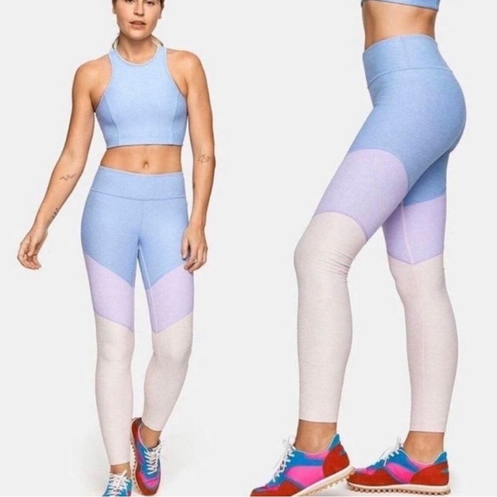 Outdoor Voices 7/8 Springs Pastel Colorblock leggings yoga pants womens S